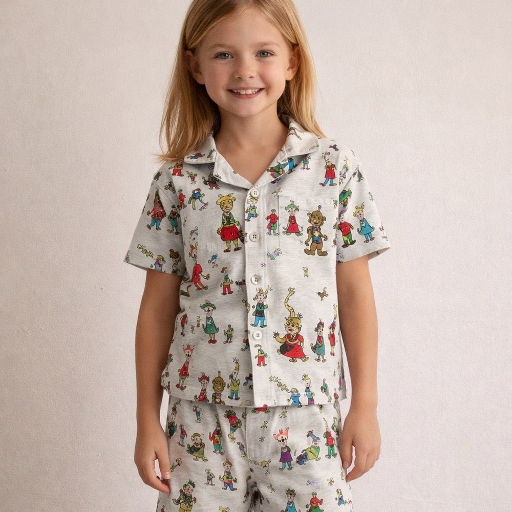 Dr Seuss Grinch Pottery Barn Kids Pajama Set Sleepwear Size 8 Christmas Holiday